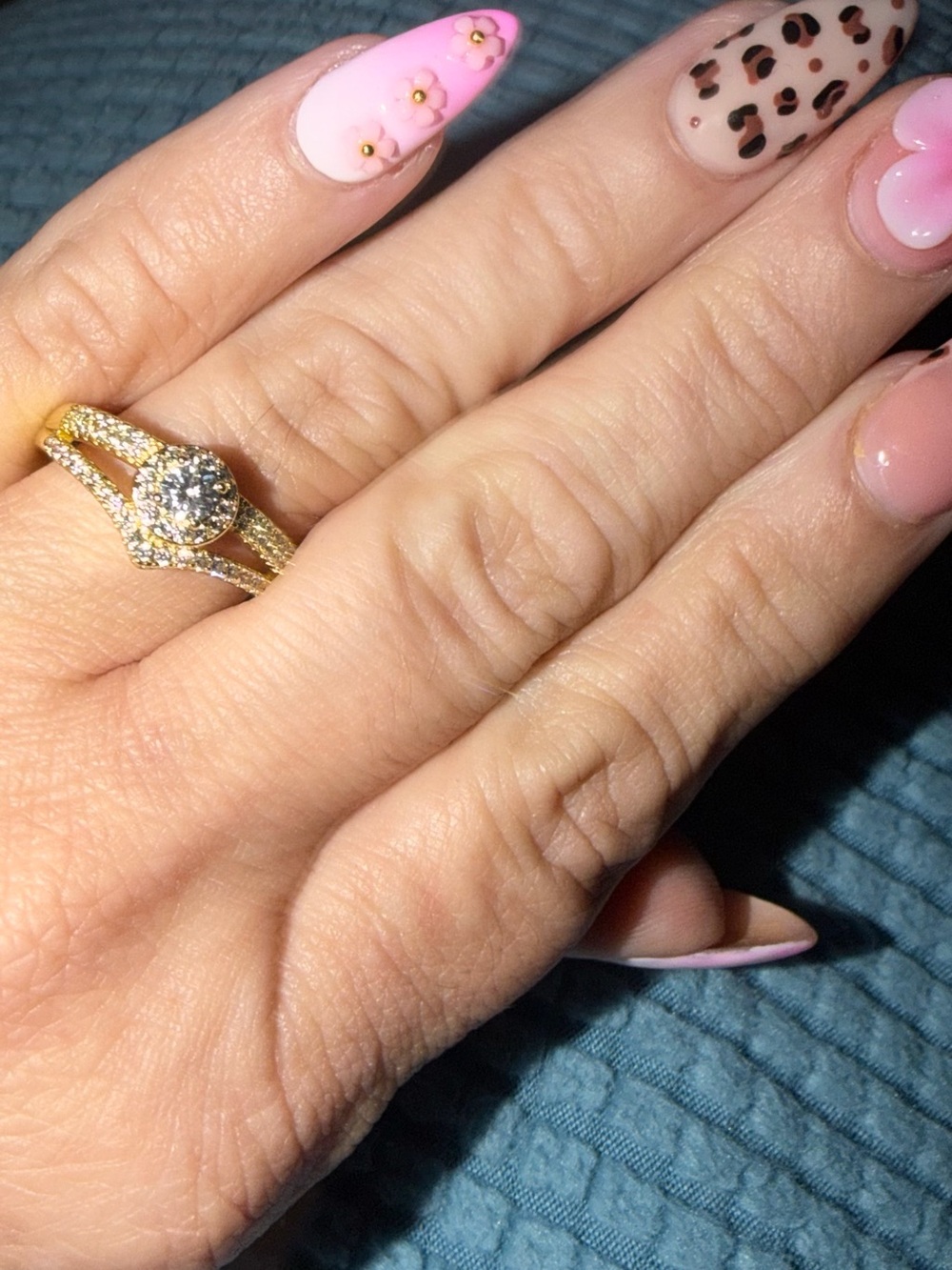 ✨ Gold-Filled Halo Ring ✨ size 8